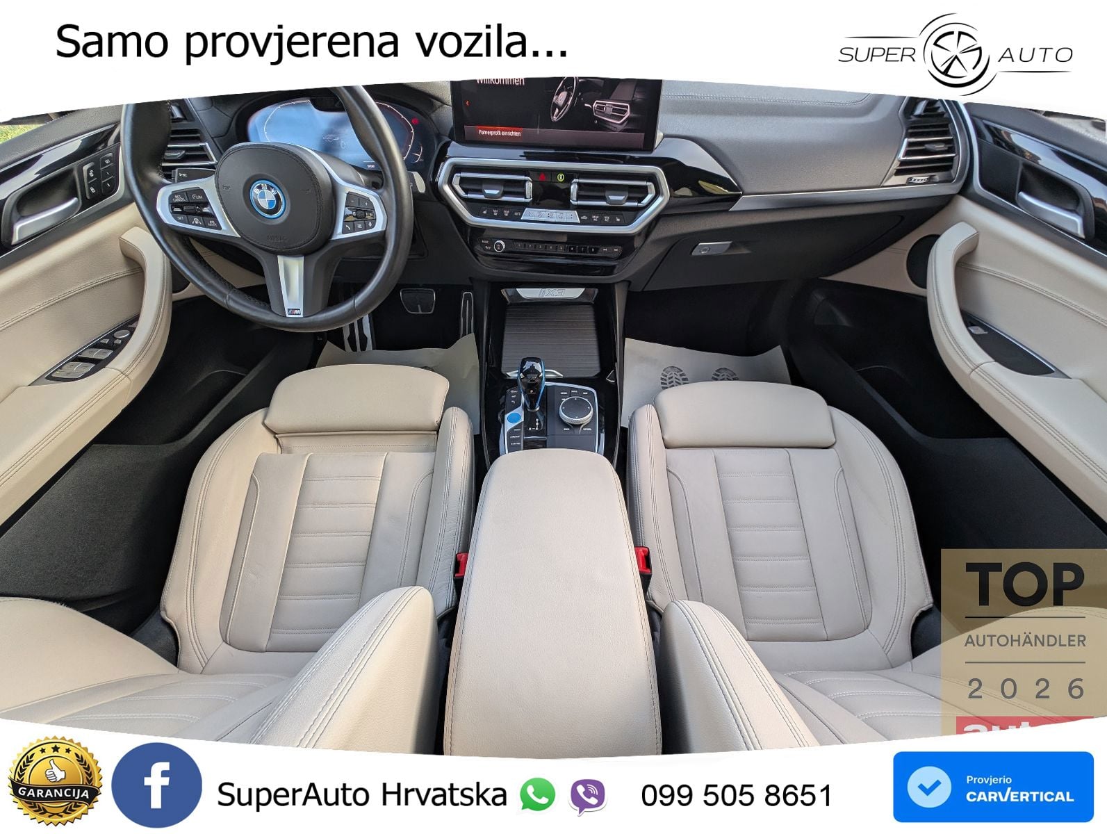 BMW iX3 80 kWh (286 KS) M Sport ACC+HEAD+GR SJED+360+PANO