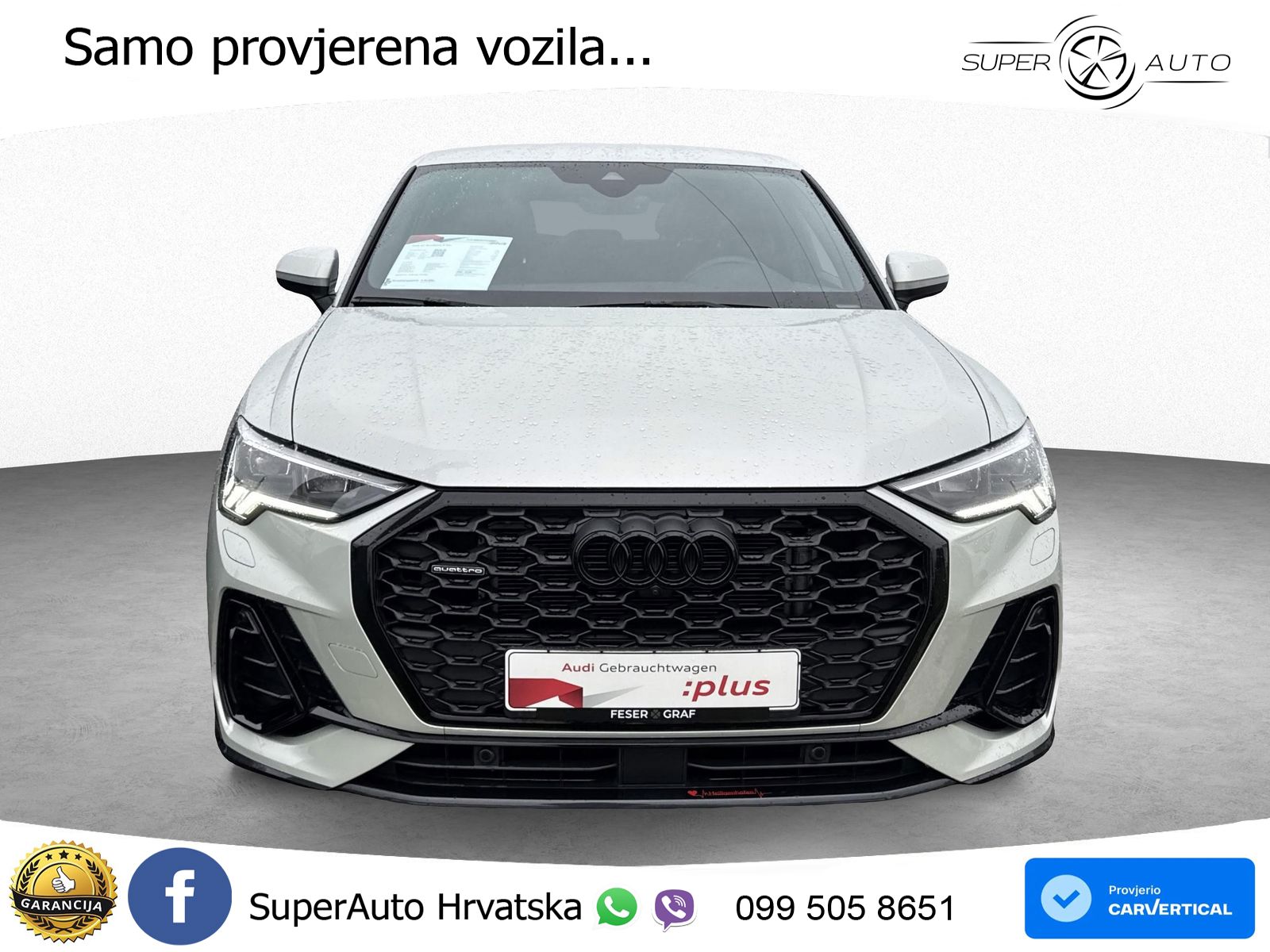 Audi Q3 Sportback 40 TDI (200 KS) quattro S tronic S line LED+GR SJED+ACC