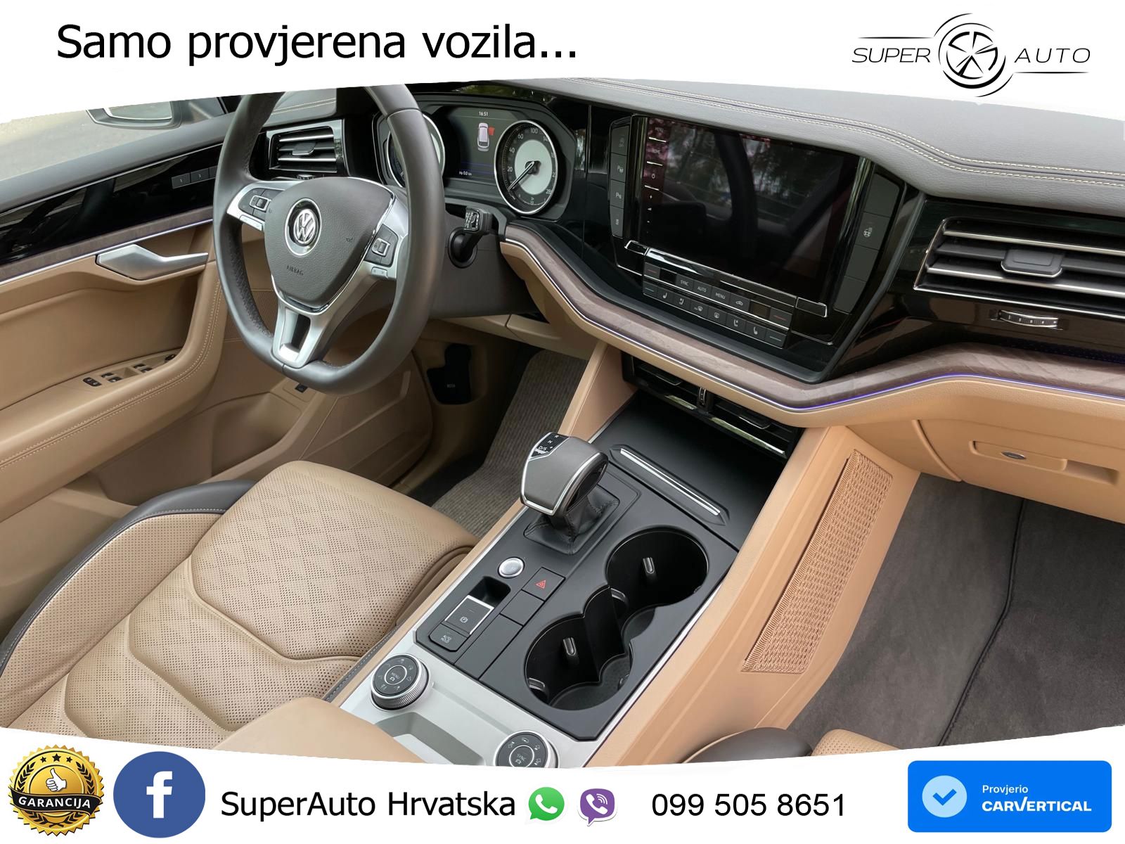 Volkswagen Touareg 3.0 V6 TDI (231 KS) 4MOTION Tiptronic R-Line ZRAČNI+ACC+GR SJED+KAM+PANO