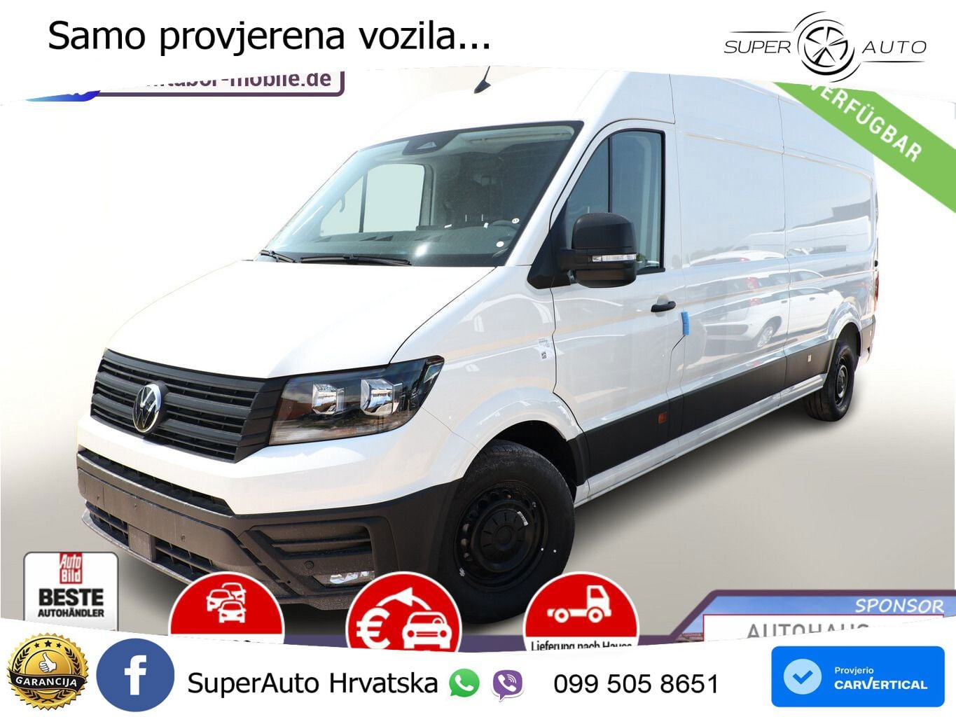 Volkswagen Crafter 35 L4H3 3S Temp PDC AppC UVP-47%* 177 KS