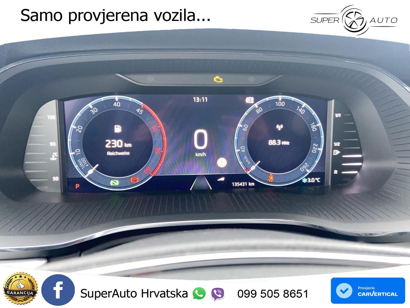 Škoda Octavia Combi 2.0 TDI (150 KS) DSG LED+GR SJED+ACC