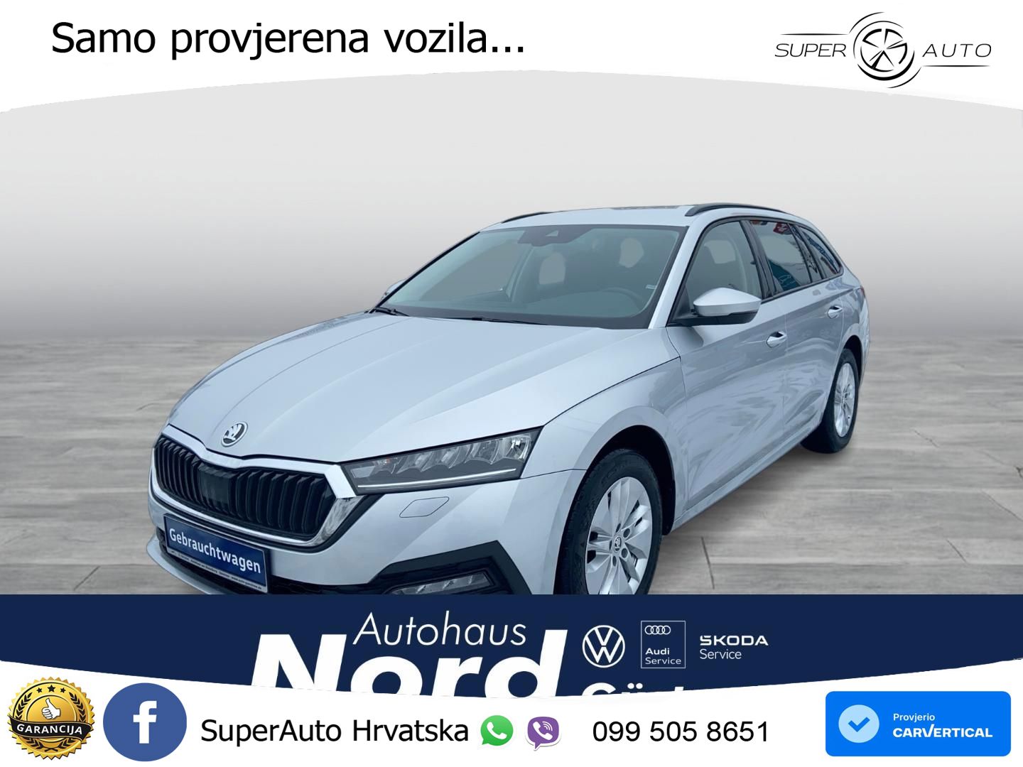 Škoda Octavia Combi 2.0 TDI (150 KS) DSG LED+GR SJED+ACC