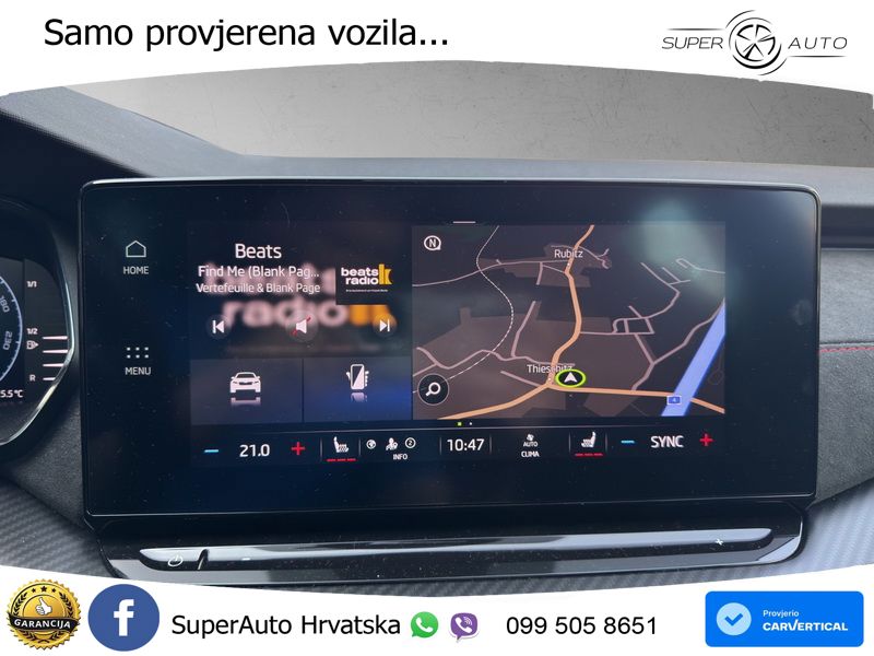 Škoda Octavia Combi RS 2.0 TDI (200 KS) 4x4 DSG LED+GR SJED+ACC