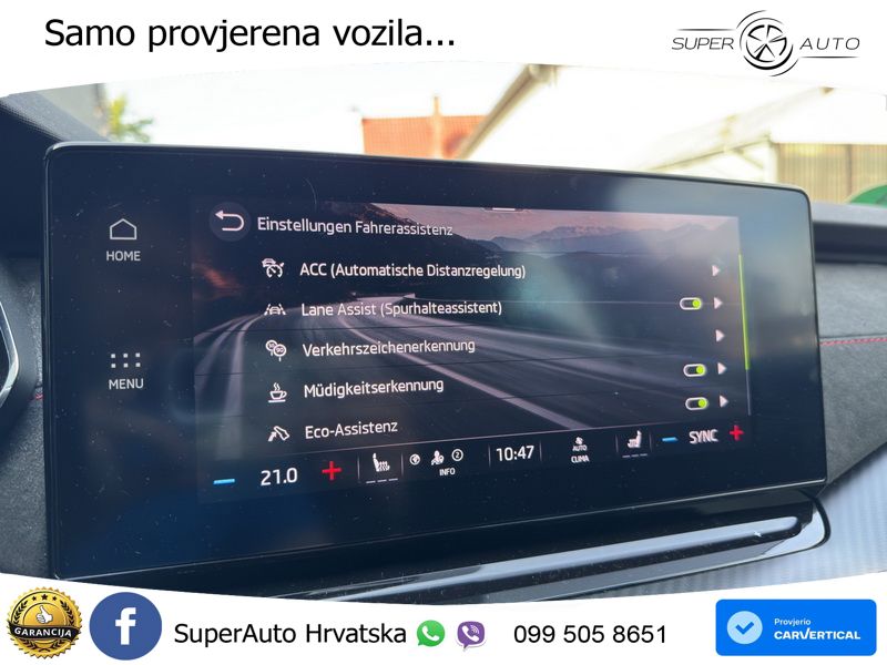 Škoda Octavia Combi RS 2.0 TDI (200 KS) 4x4 DSG LED+GR SJED+ACC