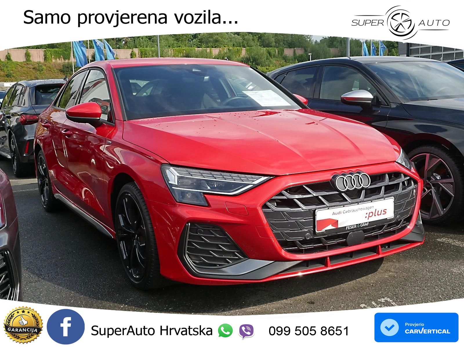 Audi A3 Limuzina 35 TFSI (150 KS) S tronic S line LED+GR SJED+ACC
