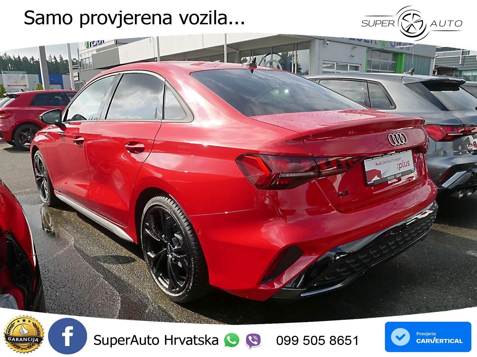 Audi A3 Limuzina 35 TFSI (150 KS) S tronic S line LED+GR SJED+ACC