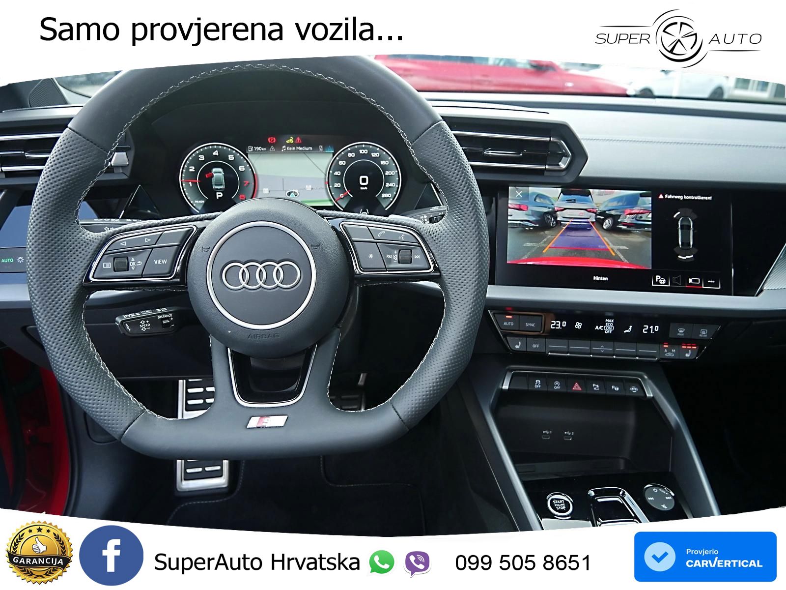 Audi A3 Limuzina 35 TFSI (150 KS) S tronic S line LED+GR SJED+ACC