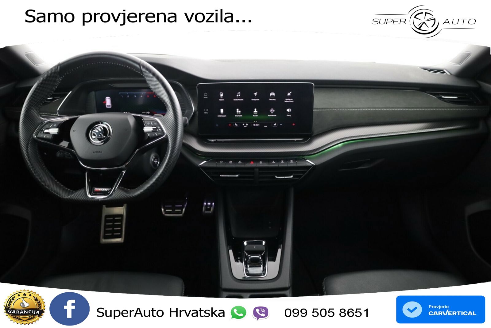 Škoda Octavia Combi RS 2.0 TDI (200 KS) DSG LED+GR SJED+ACC