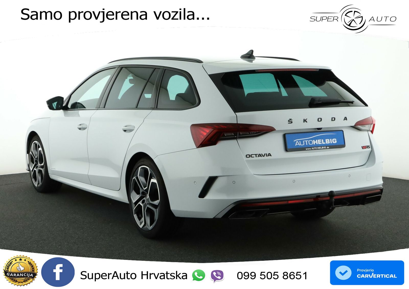 Škoda Octavia Combi RS 2.0 TDI (200 KS) DSG LED+GR SJED+ACC