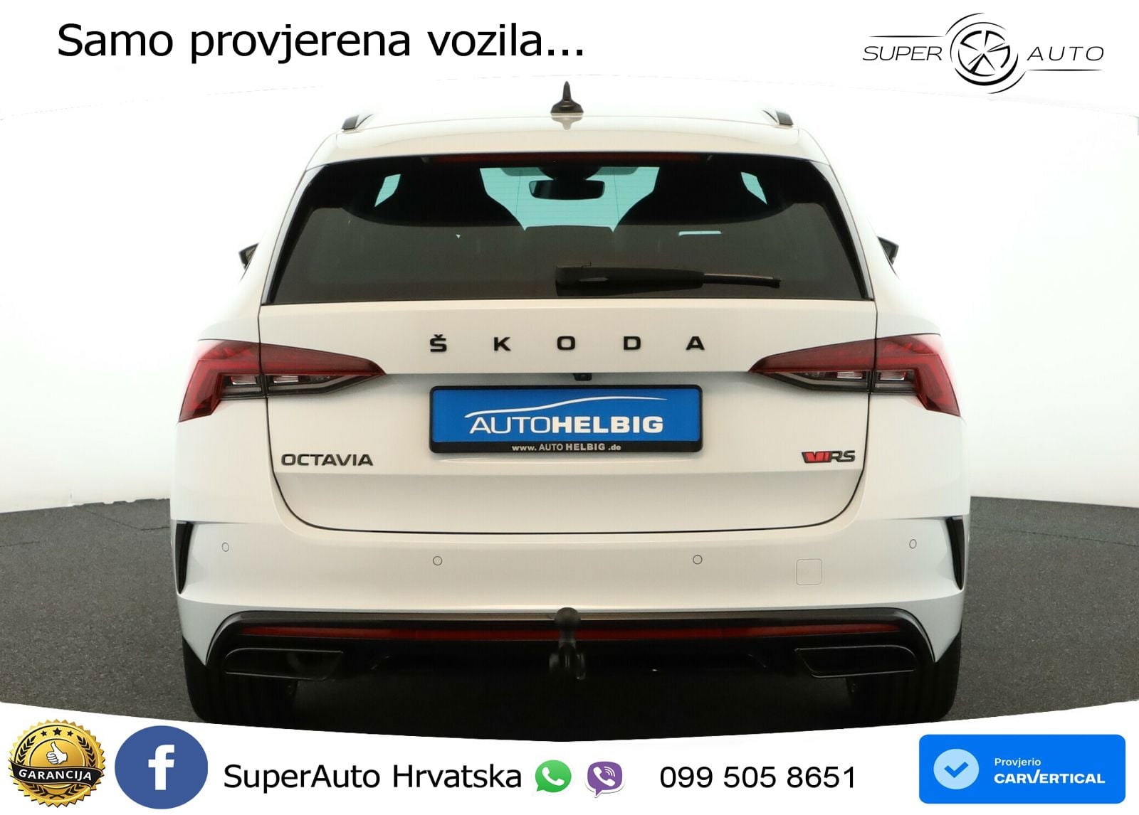 Škoda Octavia Combi RS 2.0 TDI (200 KS) DSG LED+GR SJED+ACC
