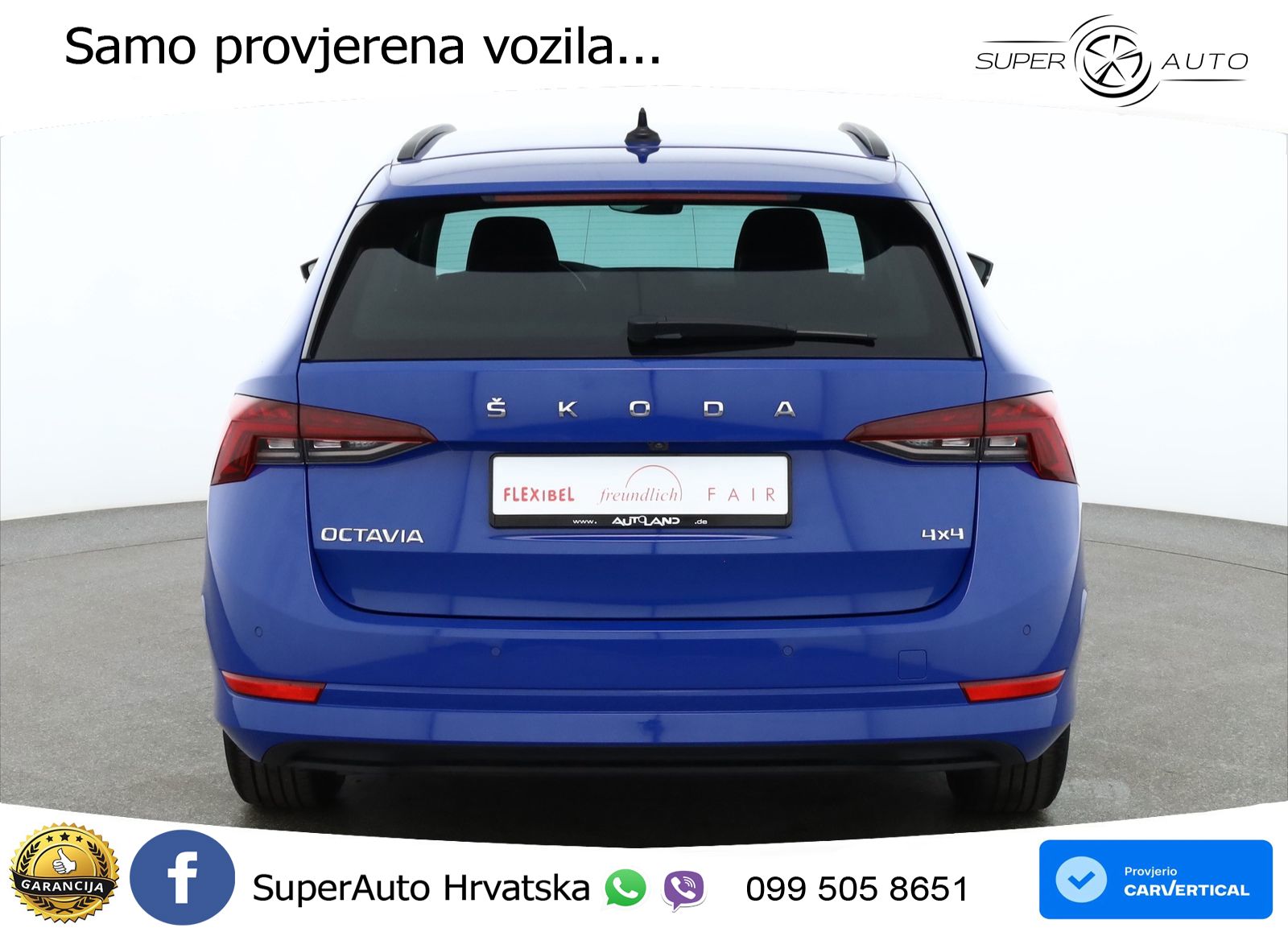 Škoda Octavia Combi 2.0 TDI (150 KS) 4x4 DSG LED+GR SJED+ACC