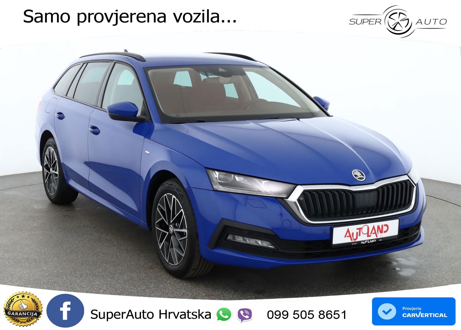 Škoda Octavia Combi 2.0 TDI (150 KS) 4x4 DSG LED+GR SJED+ACC
