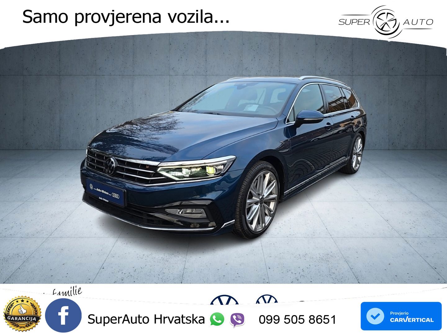 Volkswagen Passat Variant 2.0 TSI OPF (280 KS) 4MOTION DSG R-Line MATRIX+GR SJED+KAM