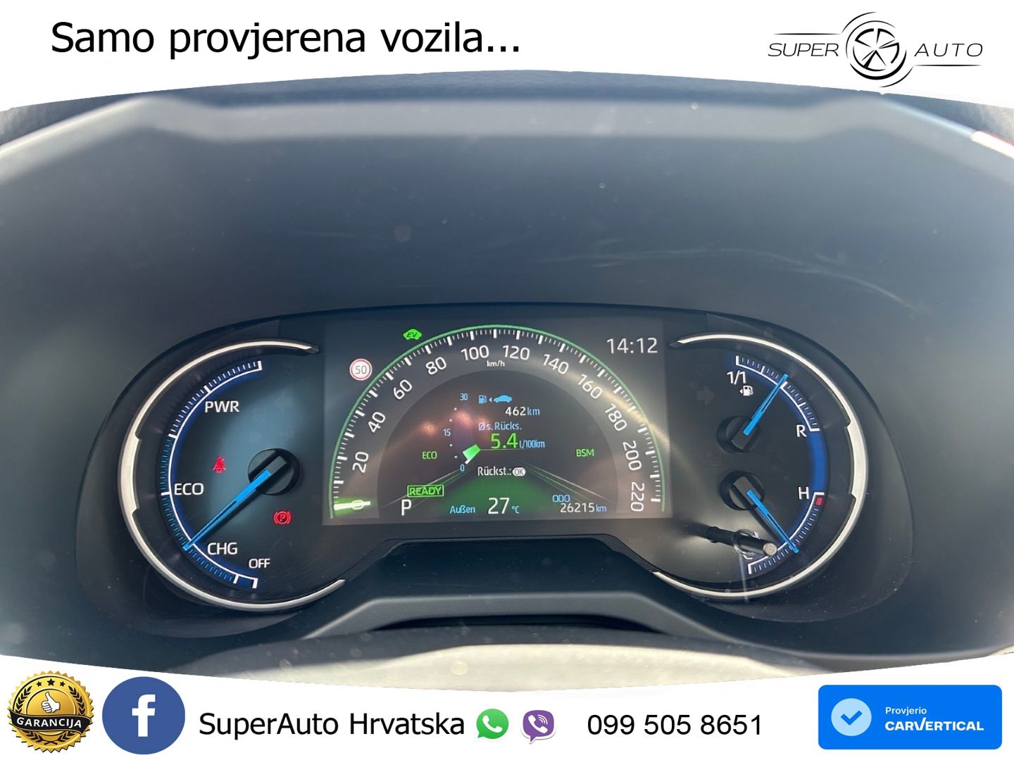 Toyota RAV4 2.5 (222 KS) Hybrid E-Four e-CVT LED+GR SJED+ACC