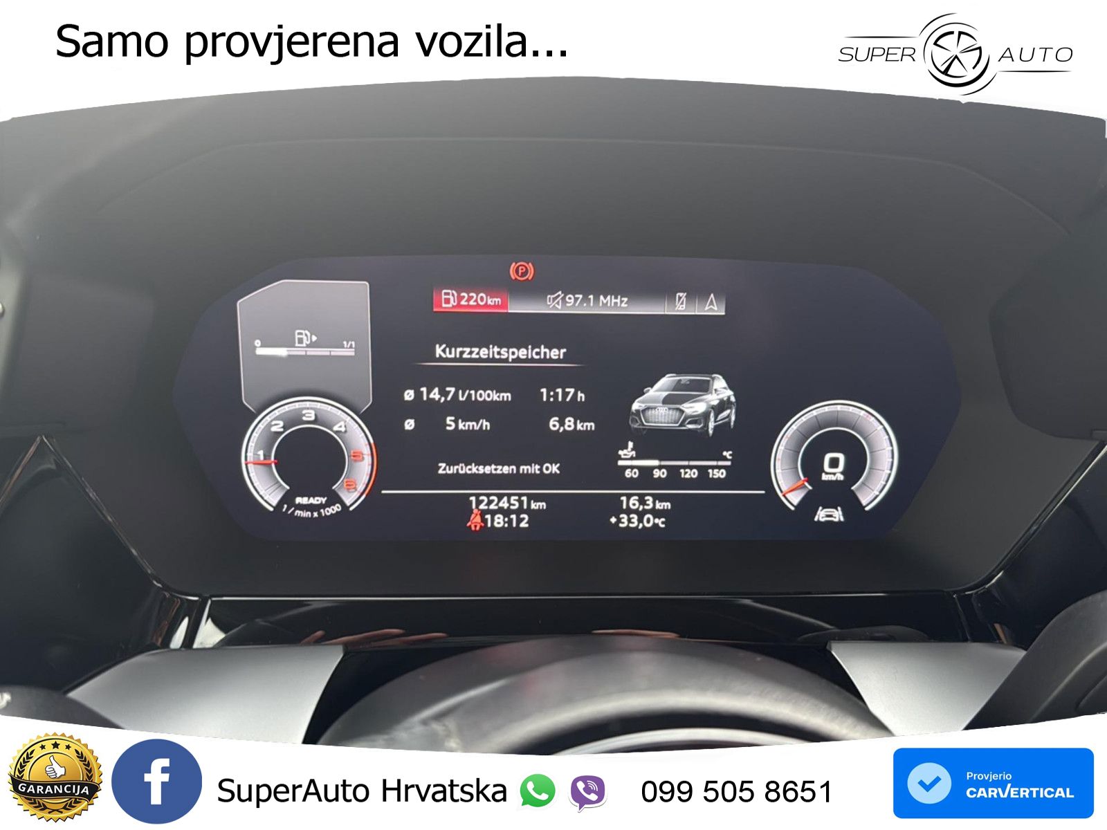 Audi A3 30 TDI (116 KS) LED+GR SJED+ACC