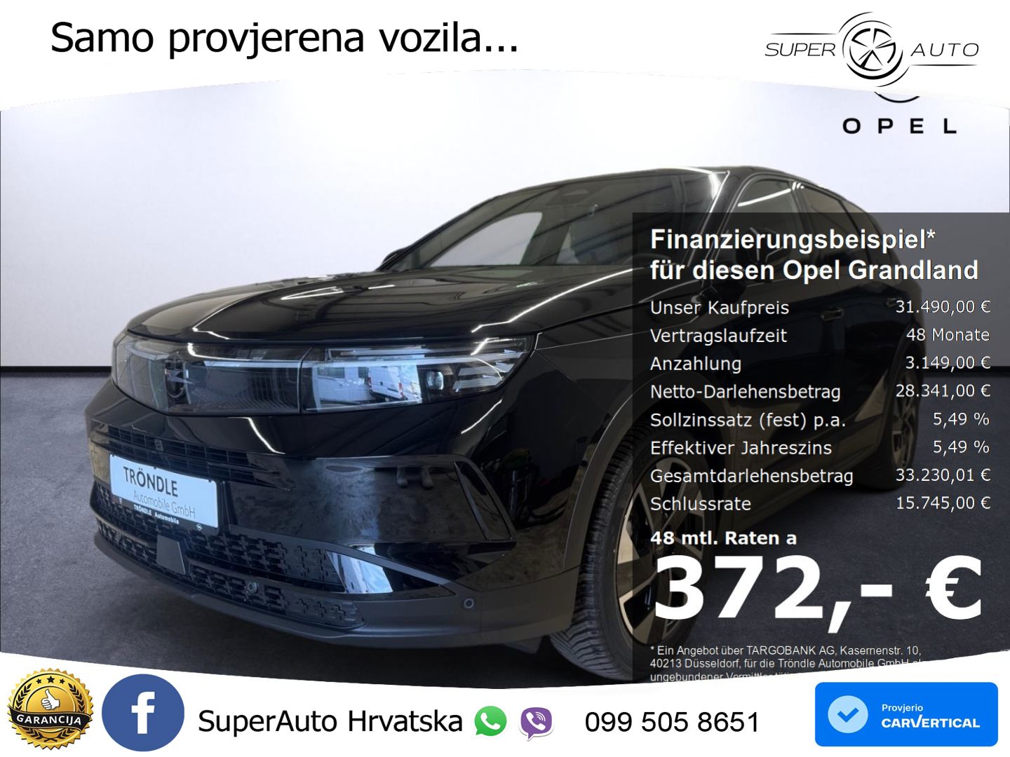 Opel Grandland 1.2 Turbo (145 KS) Hybrid eDCT GS LED+GR SJED+ACC