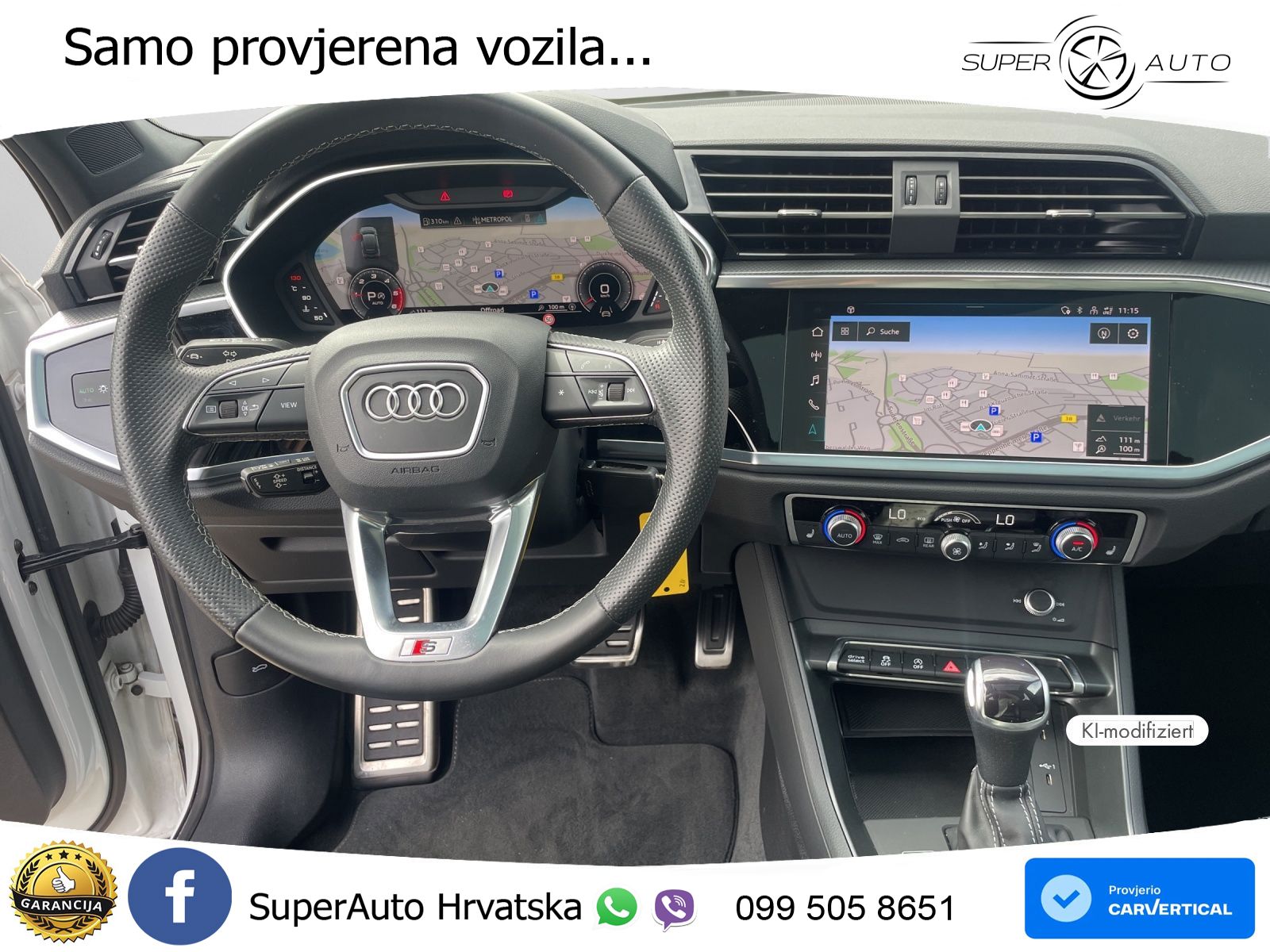 Audi Q3 Sportback 40 TDI (200 KS) quattro S tronic S line LED+GR SJED+ACC