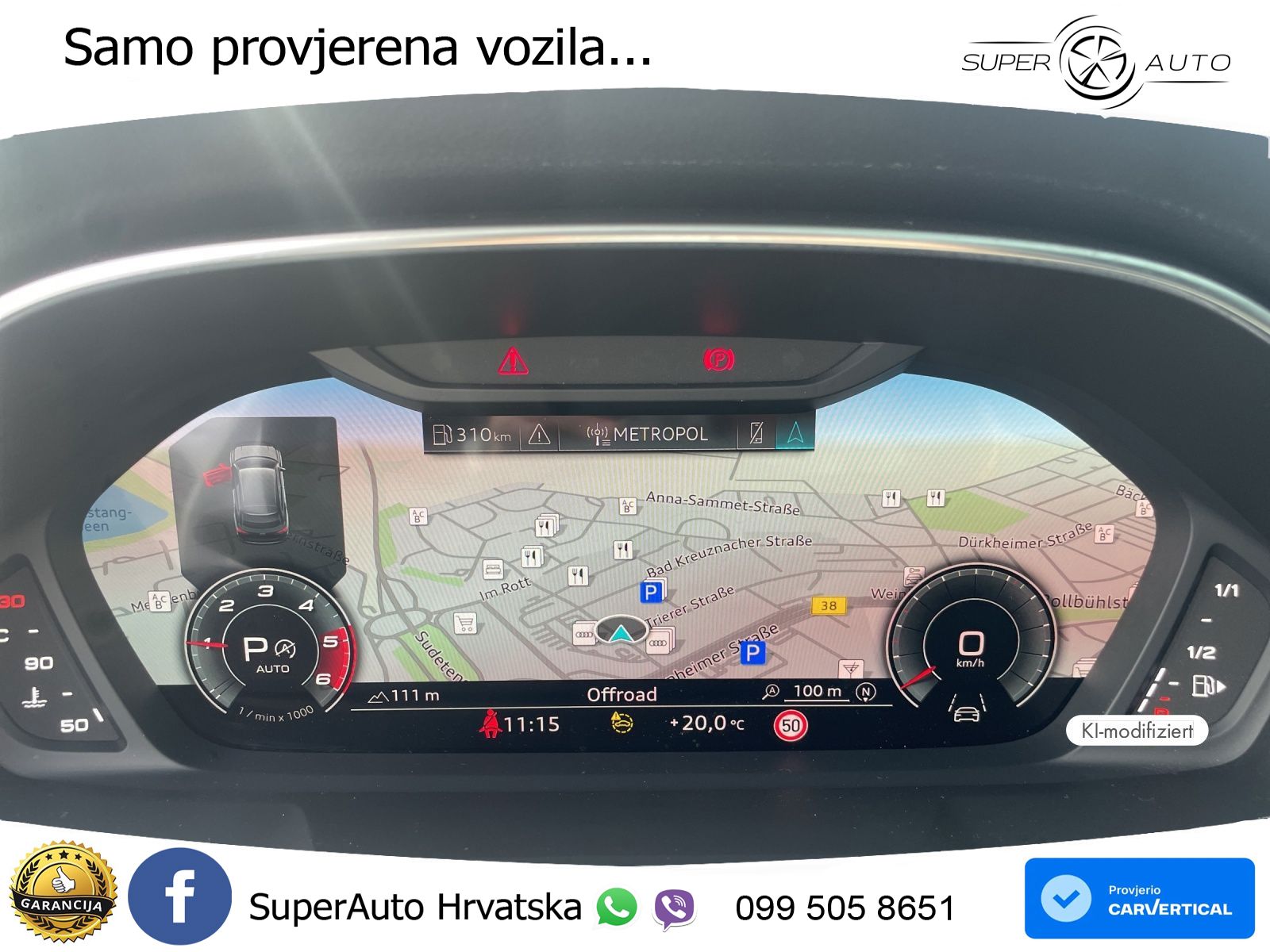 Audi Q3 Sportback 40 TDI (200 KS) quattro S tronic S line LED+GR SJED+ACC