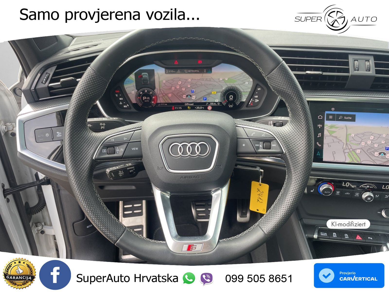 Audi Q3 Sportback 40 TDI (200 KS) quattro S tronic S line LED+GR SJED+ACC