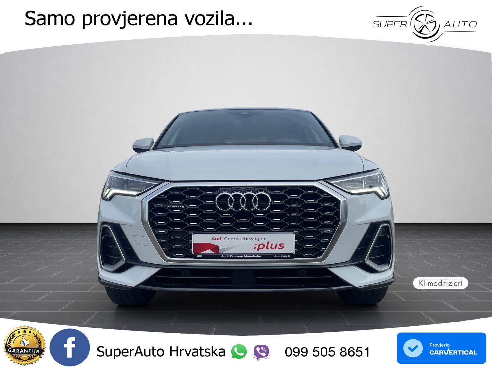 Audi Q3 Sportback 40 TDI (200 KS) quattro S tronic S line LED+GR SJED+ACC