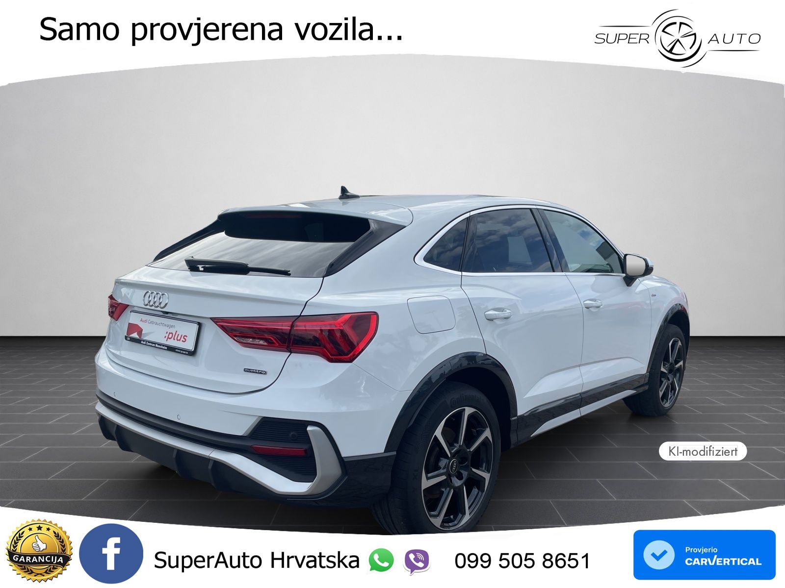 Audi Q3 Sportback 40 TDI (200 KS) quattro S tronic S line LED+GR SJED+ACC