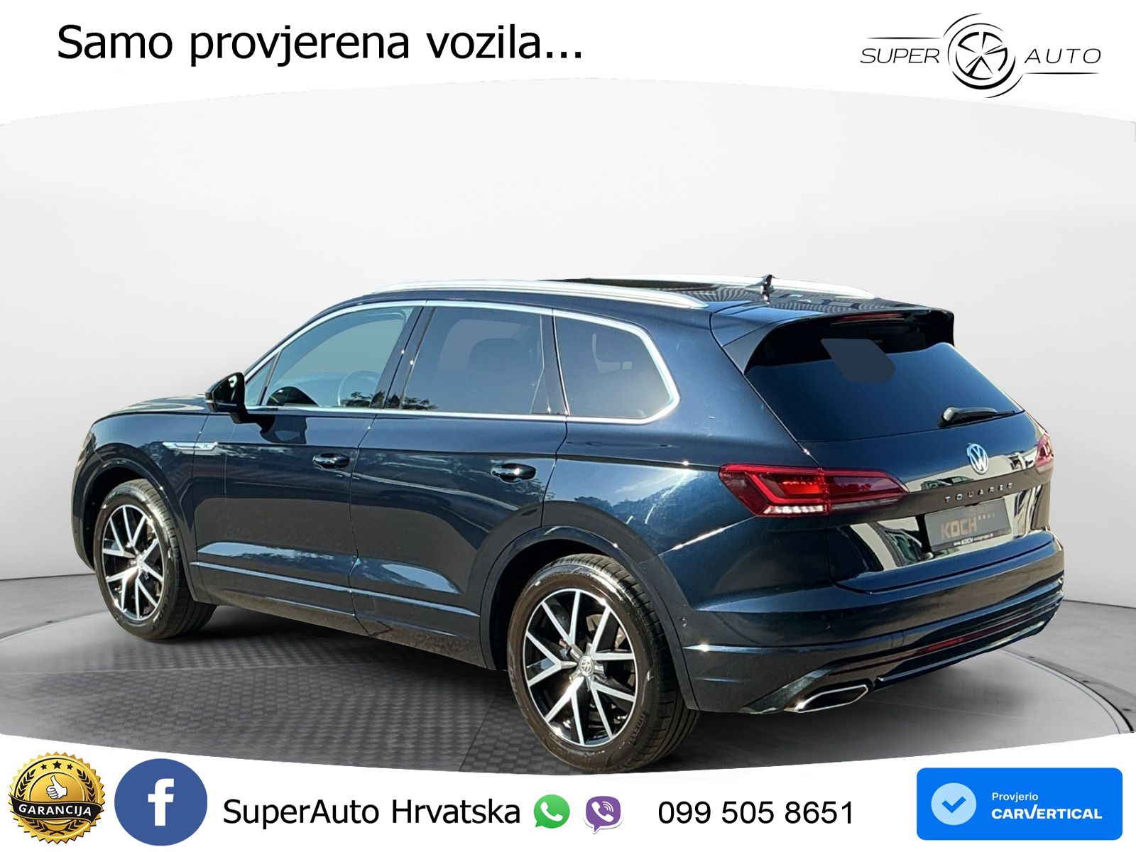 Volkswagen Touareg 3.0 V6 TDI (286 KS) 4MOTION Tiptronic ZRAČNI+ACC+GR SJED+KAM+PANO