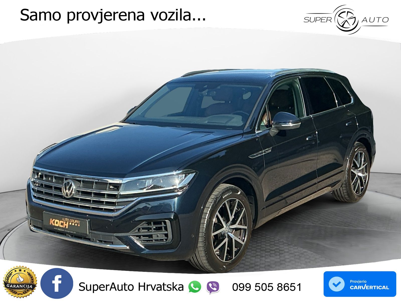 Volkswagen Touareg 3.0 V6 TDI (286 KS) 4MOTION Tiptronic ZRAČNI+ACC+GR SJED+KAM+PANO