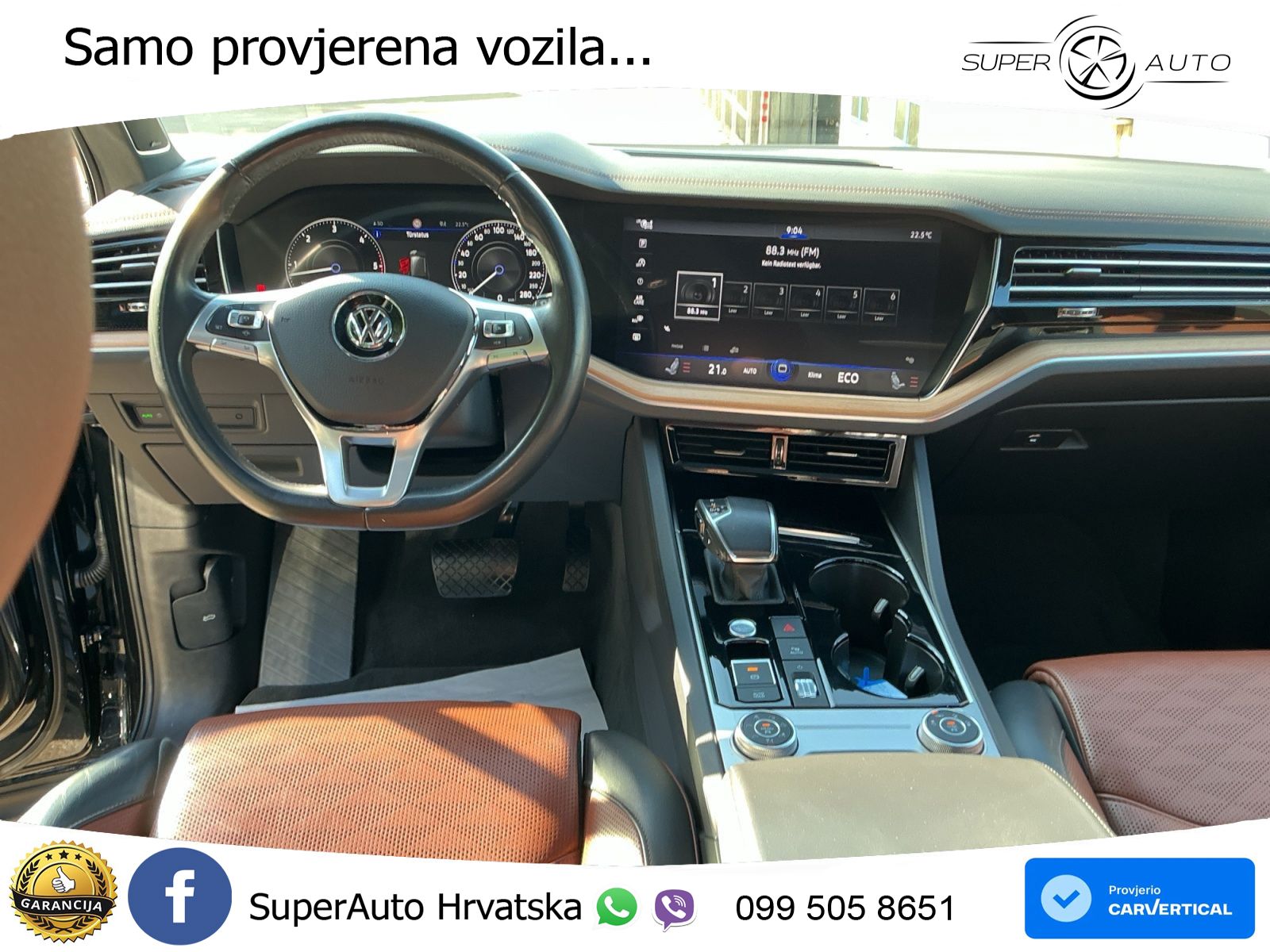 Volkswagen Touareg 3.0 V6 TDI (286 KS) 4MOTION Tiptronic ZRAČNI+ACC+GR SJED+KAM+PANO