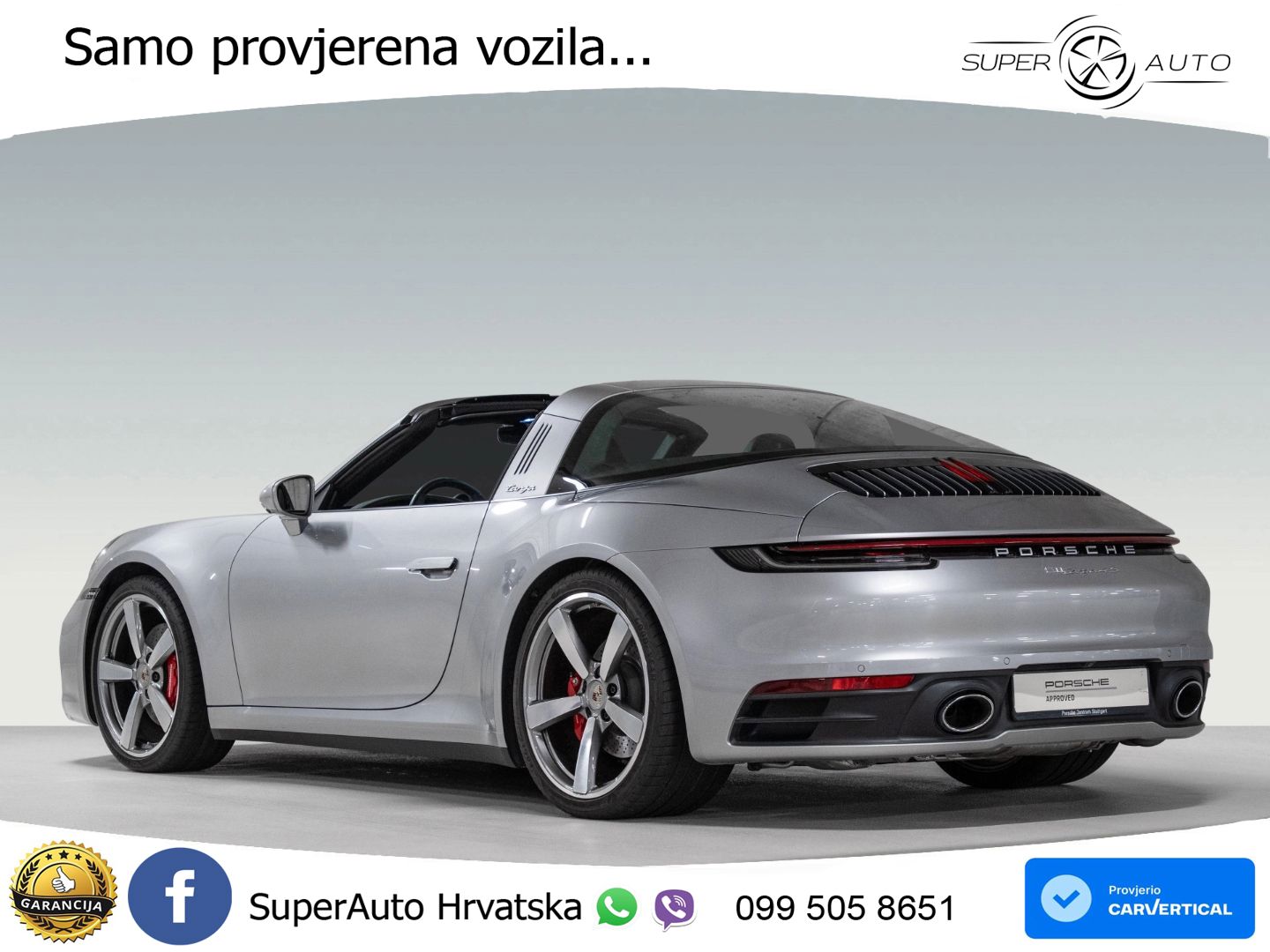Porsche 911 Targa 4S 3.0 (450 KS) PDK LED+GR SJED+ACC