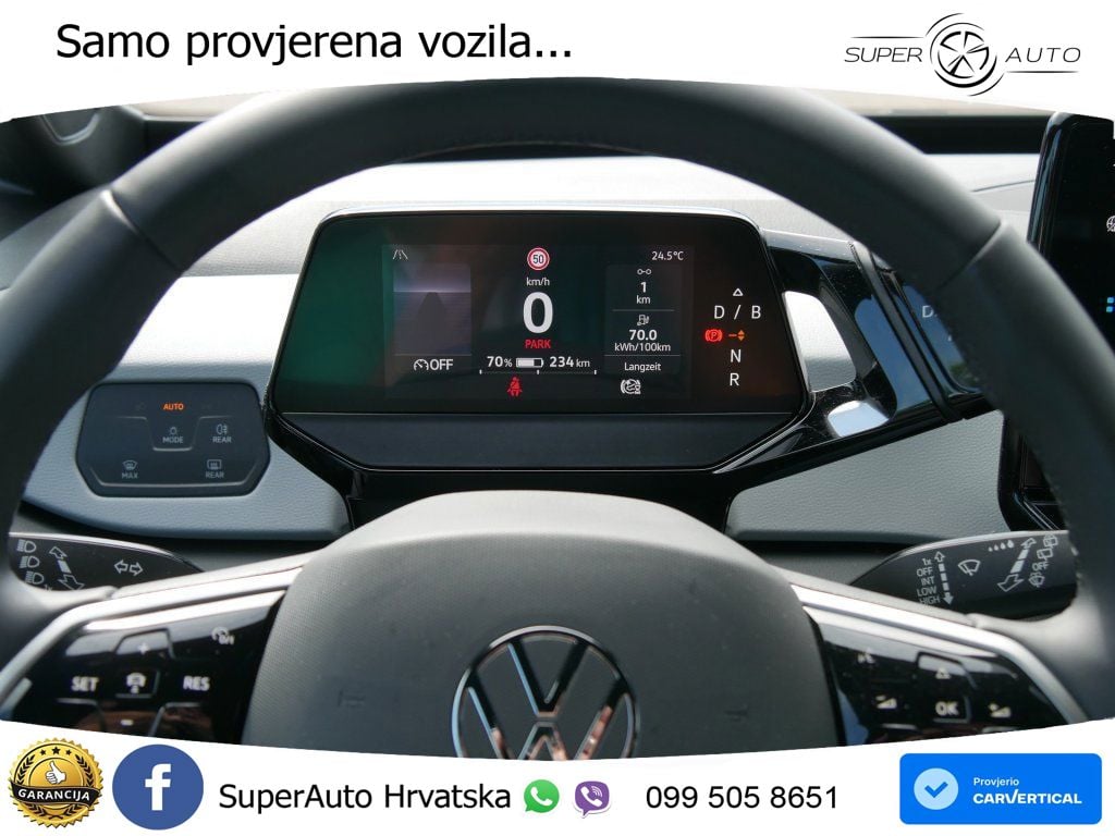 Volkswagen ID.3 Pro 62 kWh (204 KS) LED+GR SJED+ACC