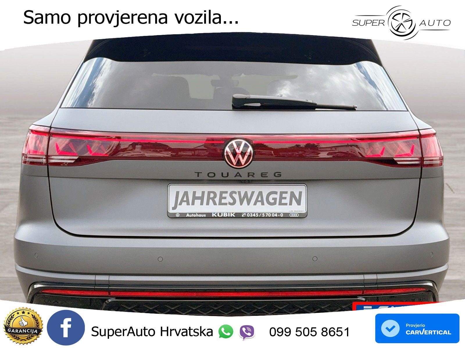 Volkswagen Touareg 3.0 V6 TDI (286 KS) 4MOTION Tiptronic R-Line ZRAČNI+ACC+GR SJED+KAM+PANO