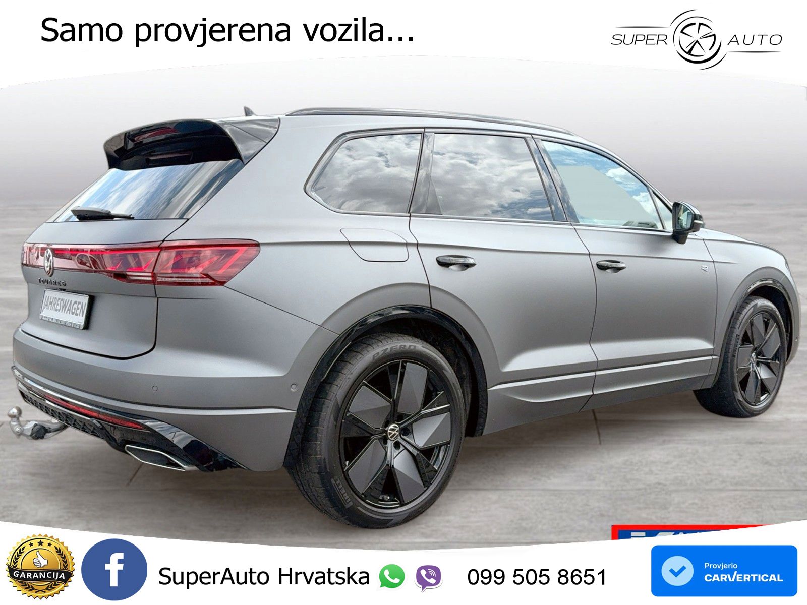 Volkswagen Touareg 3.0 V6 TDI (286 KS) 4MOTION Tiptronic R-Line ZRAČNI+ACC+GR SJED+KAM+PANO