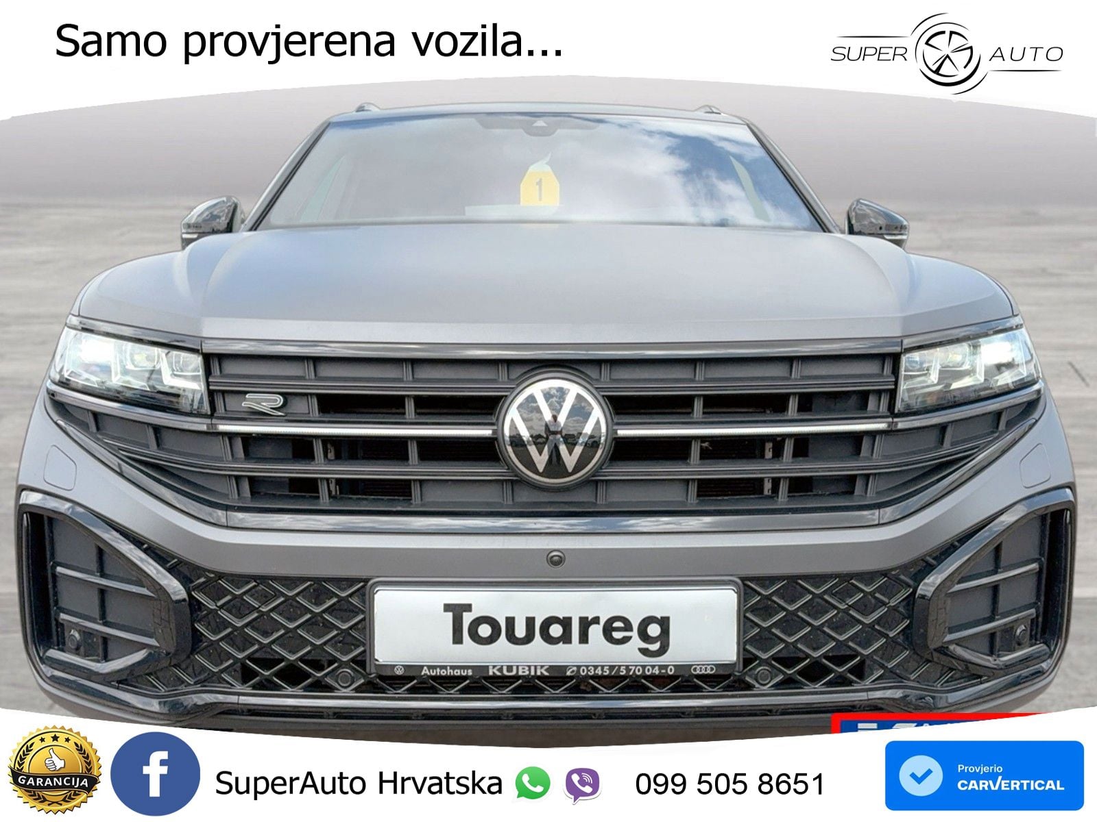 Volkswagen Touareg 3.0 V6 TDI (286 KS) 4MOTION Tiptronic R-Line ZRAČNI+ACC+GR SJED+KAM+PANO