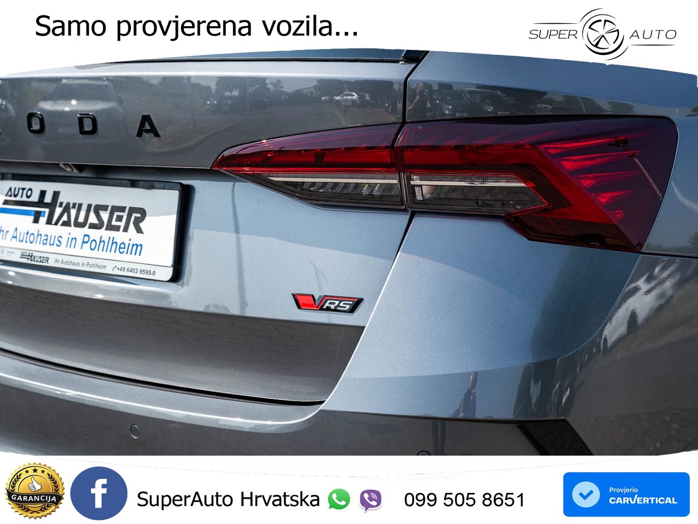 Škoda Octavia Combi RS 2.0 TSI (265 KS) DSG LED+GR SJED+ACC