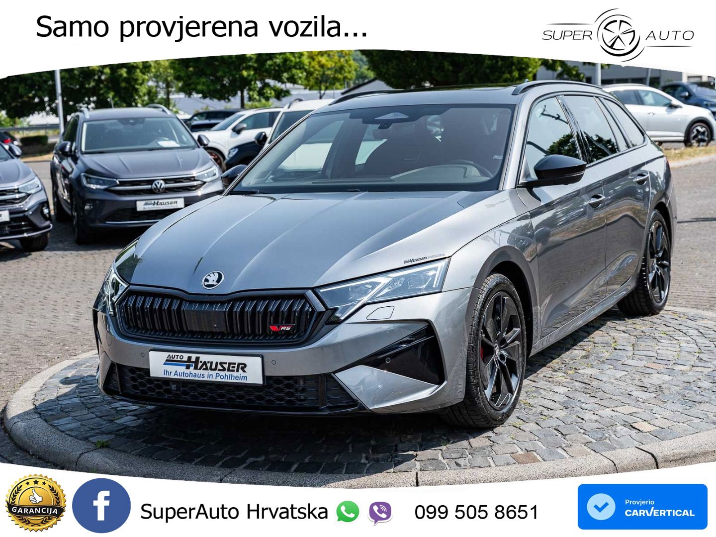 Škoda Octavia Combi RS 2.0 TSI (265 KS) DSG LED+GR SJED+ACC