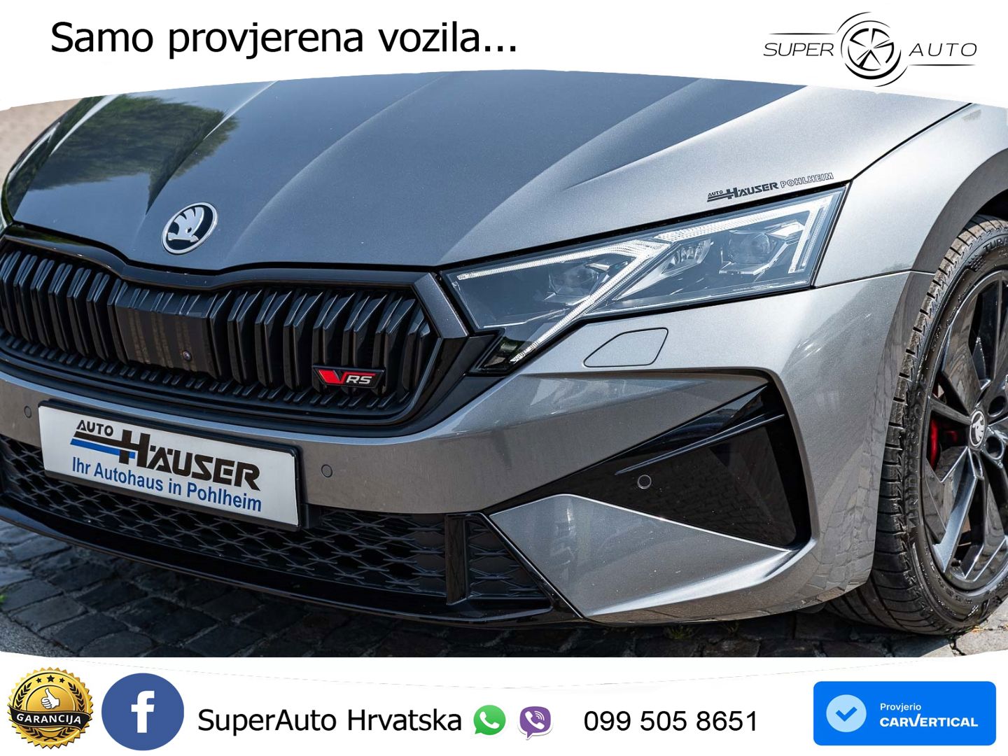 Škoda Octavia Combi RS 2.0 TSI (265 KS) DSG LED+GR SJED+ACC