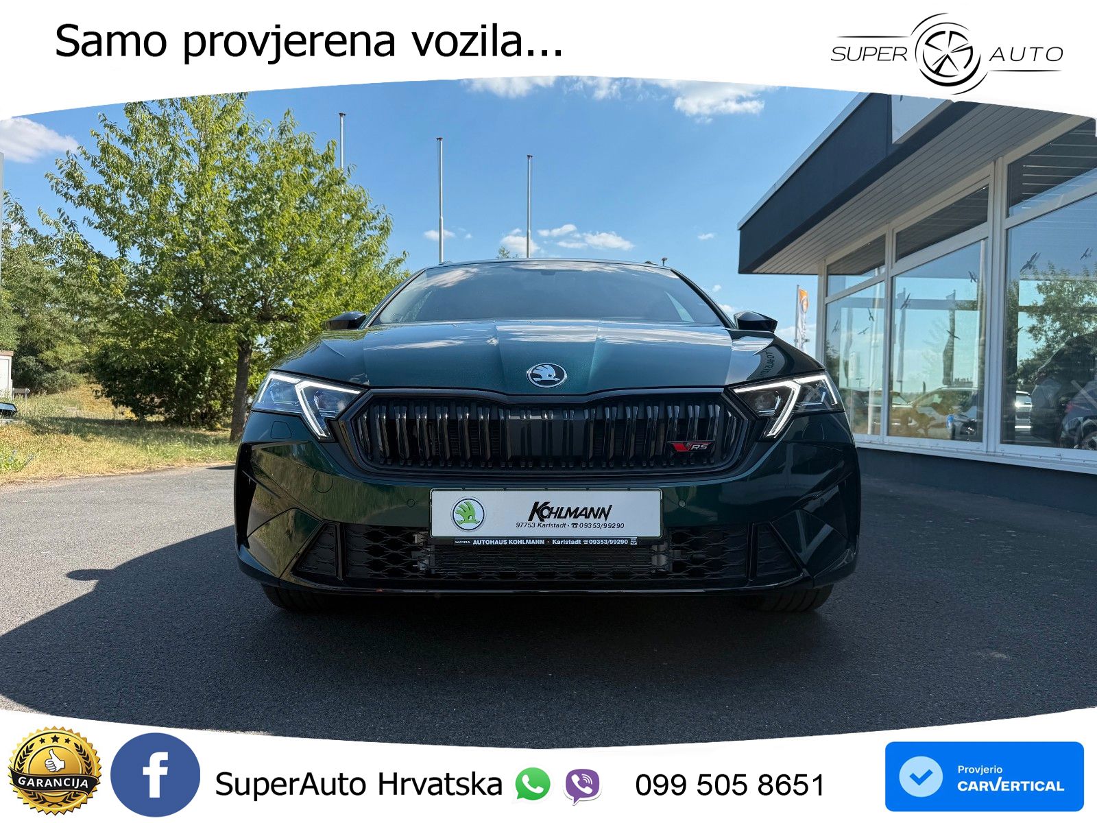 Škoda Octavia Combi RS 2.0 TSI (265 KS) DSG LED+GR SJED+ACC