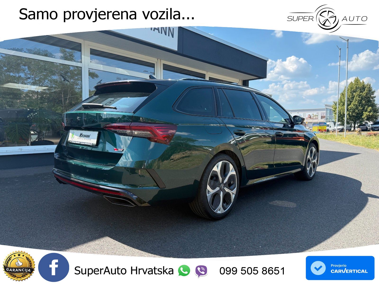 Škoda Octavia Combi RS 2.0 TSI (265 KS) DSG LED+GR SJED+ACC