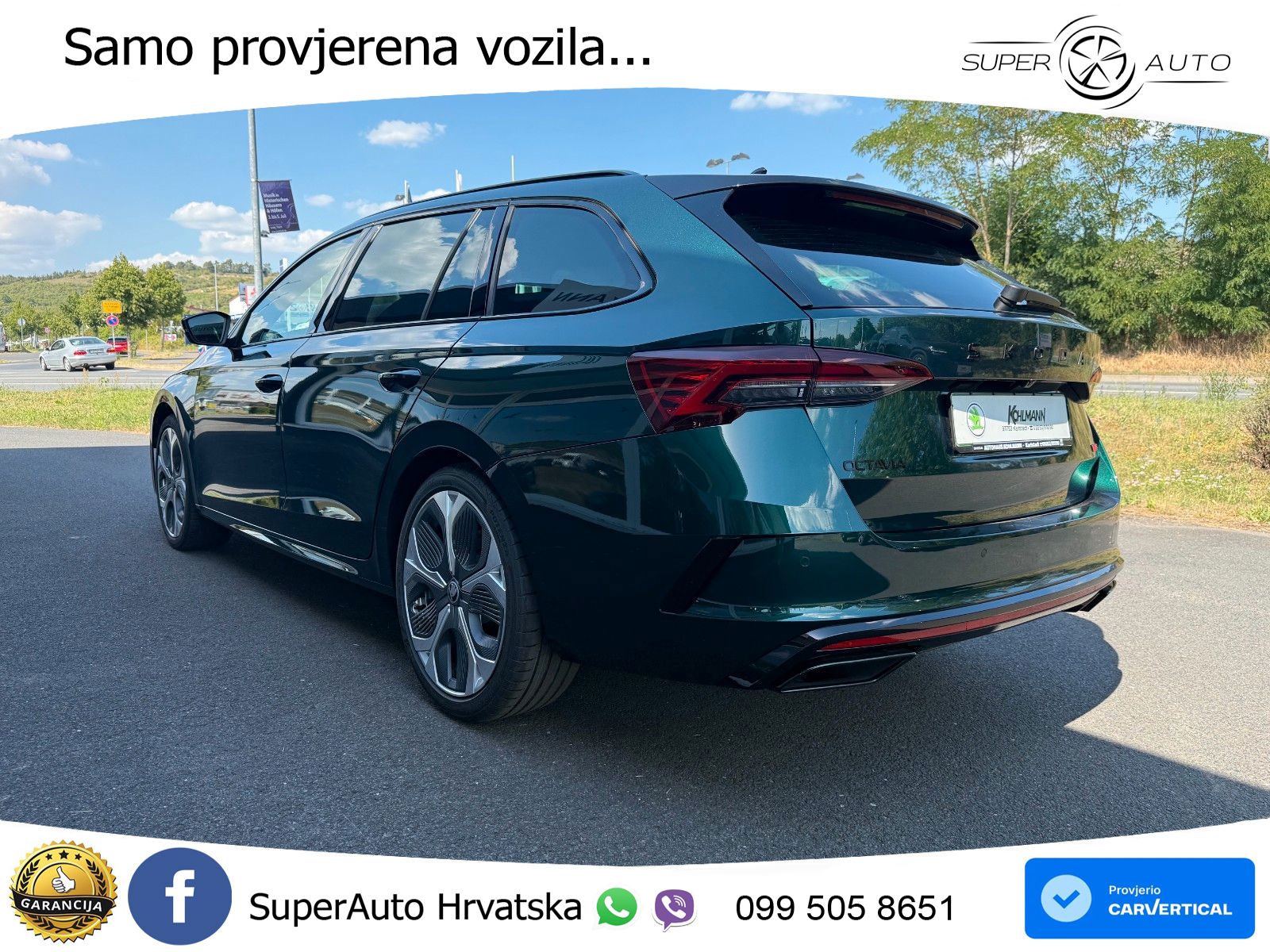 Škoda Octavia Combi RS 2.0 TSI (265 KS) DSG LED+GR SJED+ACC