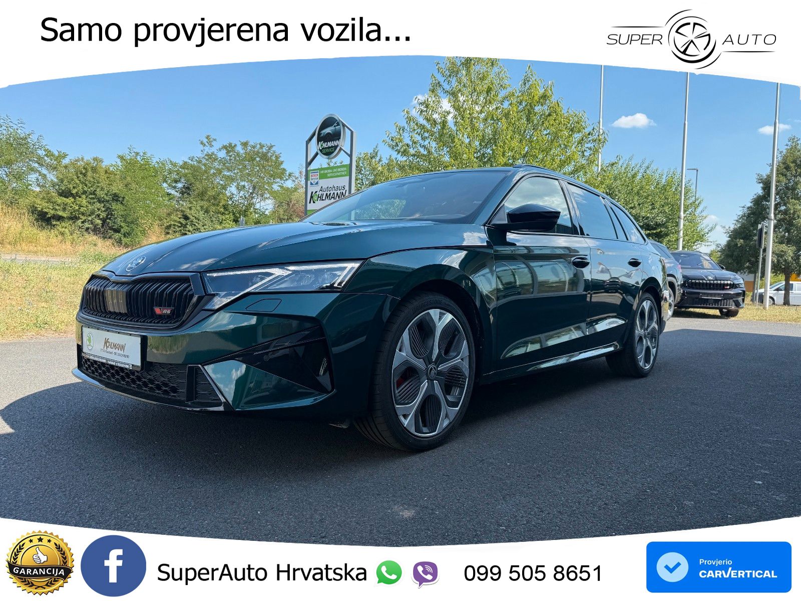 Škoda Octavia Combi RS 2.0 TSI (265 KS) DSG LED+GR SJED+ACC