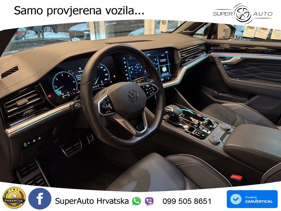 Volkswagen Touareg 3.0 V6 TDI (286 KS) 4MOTION Tiptronic R-Line ZRAČNI+ACC+GR SJED+KAM+PANO