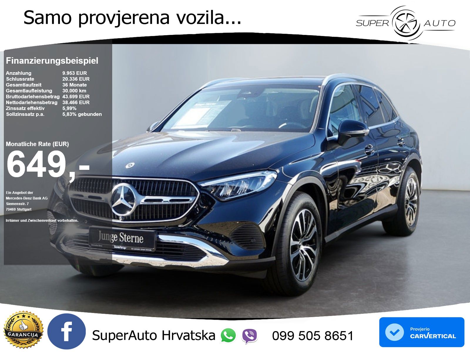 Mercedes GLC 200d (163 KS) 4MATIC 9G-TRONIC Avantgarde ACC+GR SJED+360+PANO