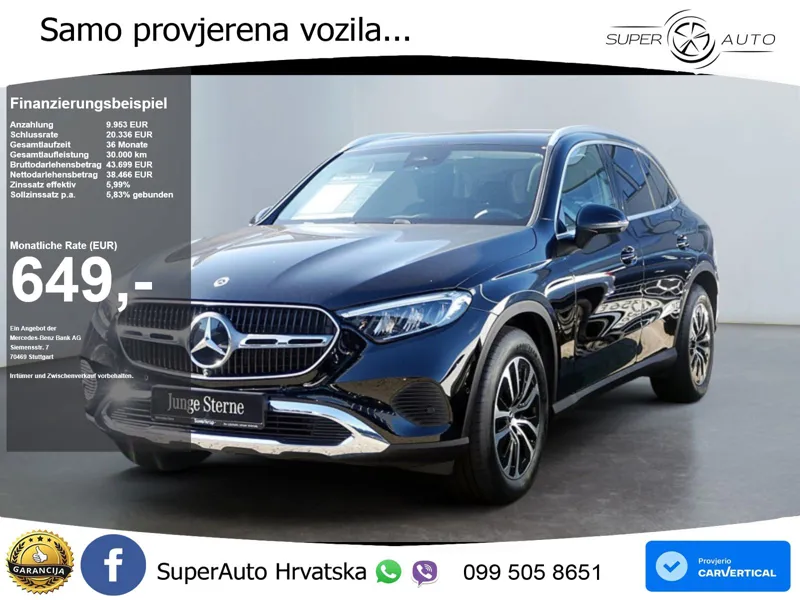 Mercedes GLC 200d (163 KS) 4MATIC 9G-TRONIC Avantgarde ACC+GR SJED+360+PANO