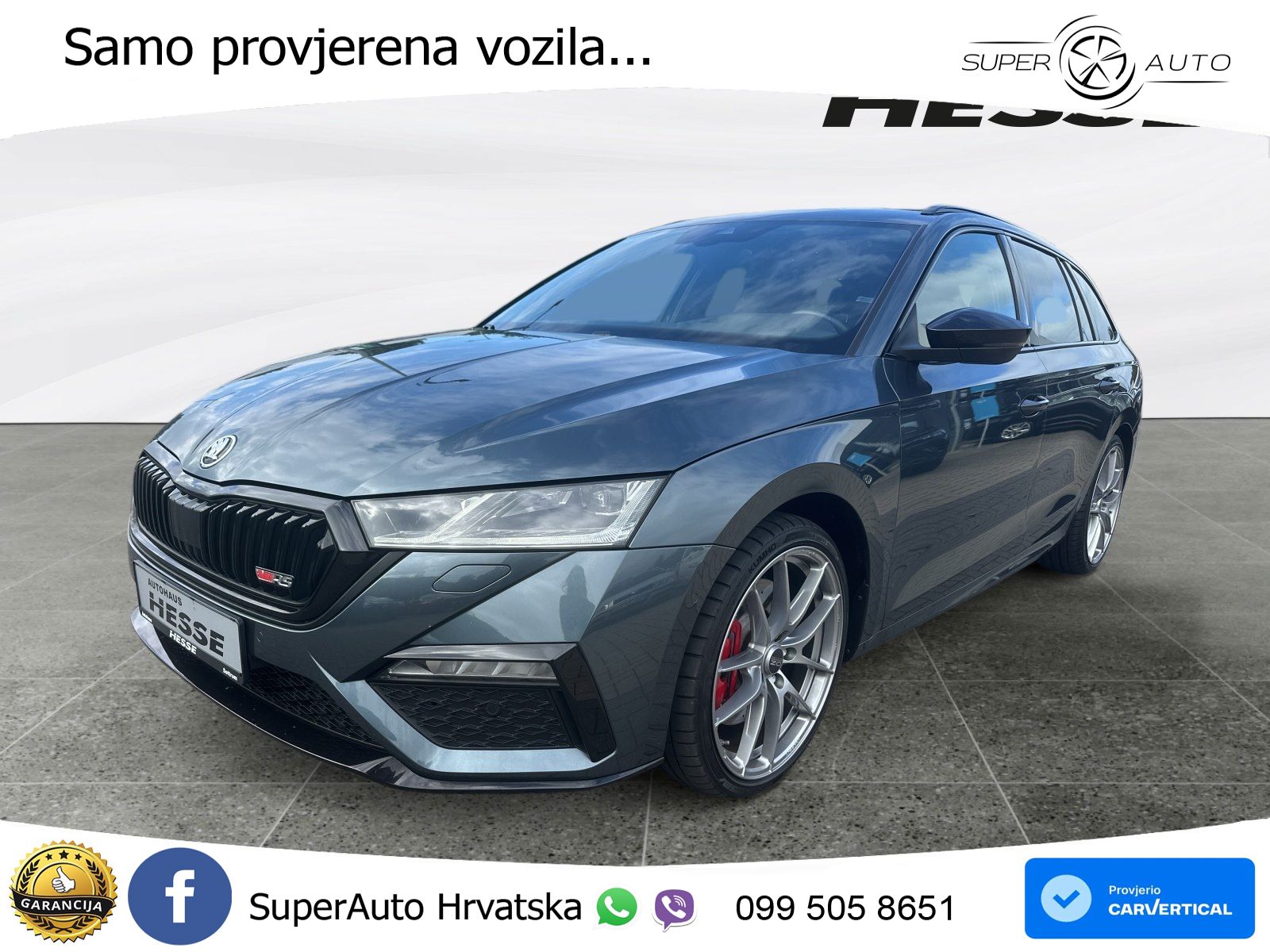 Škoda Octavia Combi RS 2.0 TSI (245 KS) DSG LED+GR SJED+ACC
