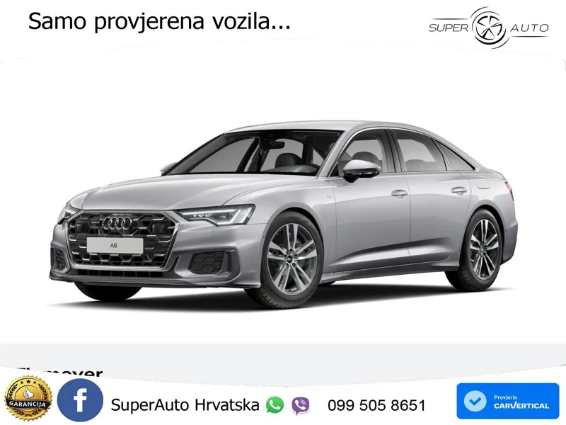 Audi A6 50 TFSIe (299 KS) quattro ultra S tronic S line MATRIX+GR SJED+KAM