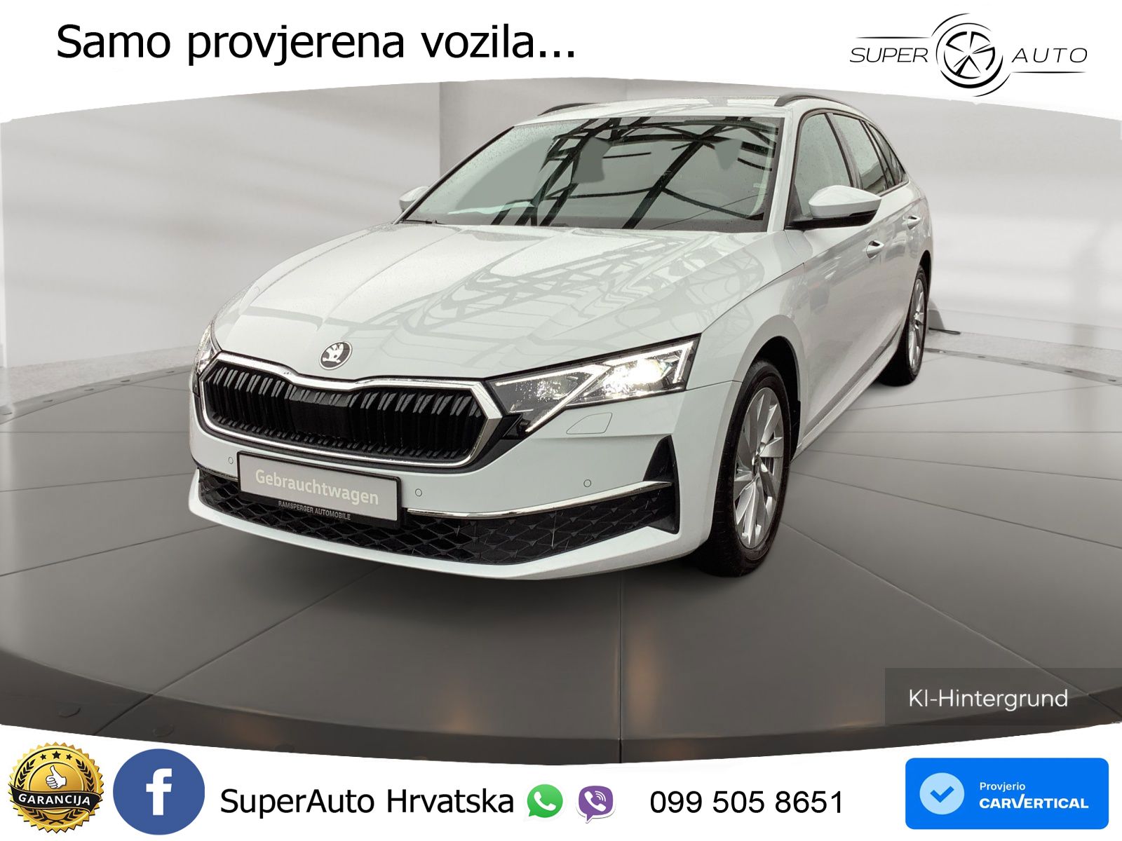 Škoda Octavia Combi 2.0 TDI (150 KS) DSG Selection LED+GR SJED+ACC