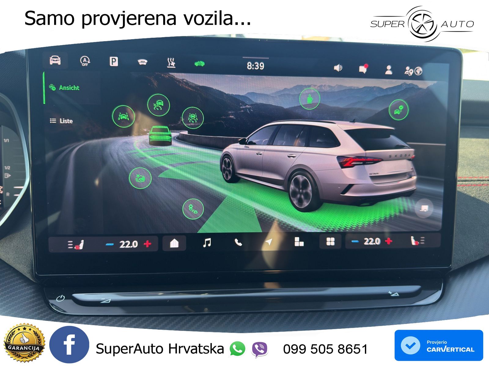 Škoda Octavia Combi RS 2.0 TSI (265 KS) DSG MATRIX+GR SJED+KAM