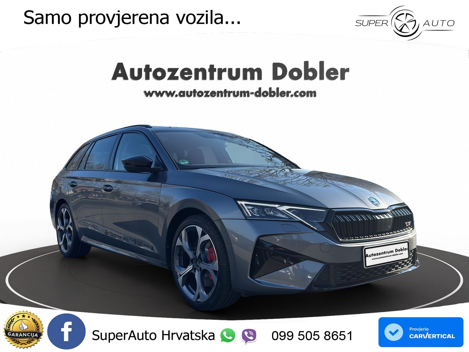 Škoda Octavia Combi RS 2.0 TSI (265 KS) DSG MATRIX+GR SJED+KAM