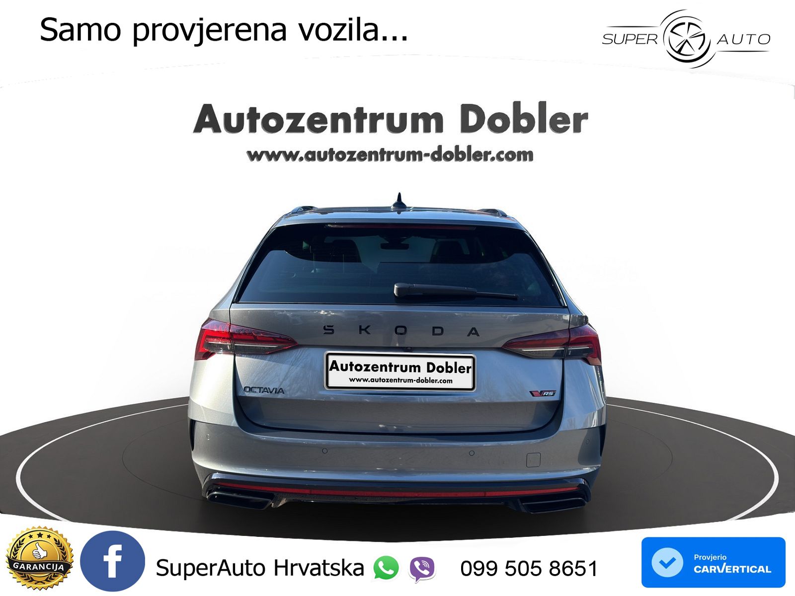 Škoda Octavia Combi RS 2.0 TSI (265 KS) DSG MATRIX+GR SJED+KAM
