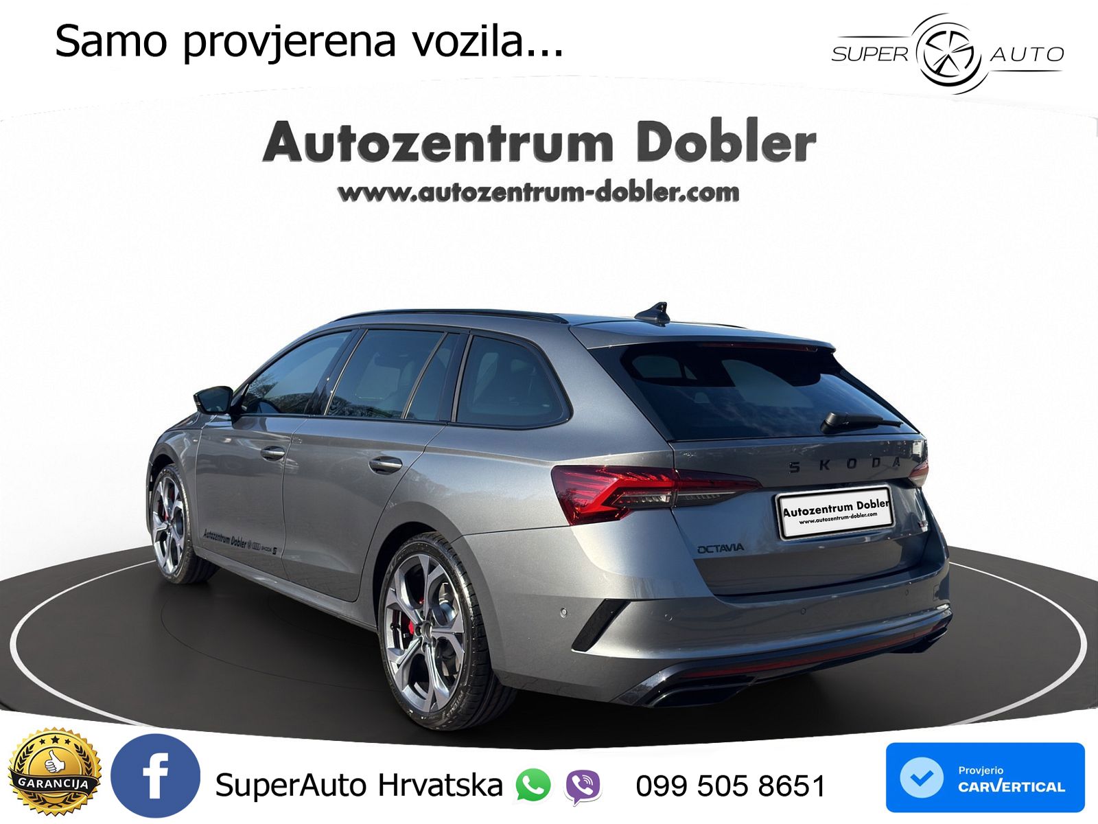Škoda Octavia Combi RS 2.0 TSI (265 KS) DSG MATRIX+GR SJED+KAM